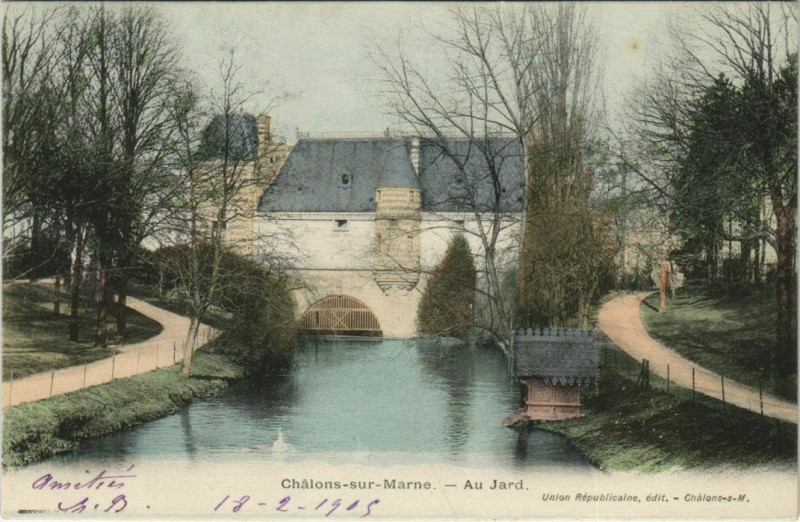 Carte postale ancienne Chalons-sur-Marne Au Jard