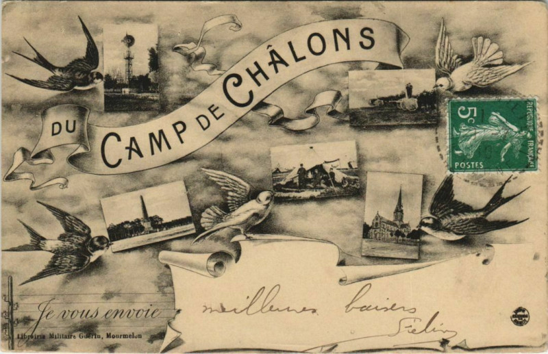 Carte postale ancienne Du Champ De Chalons
