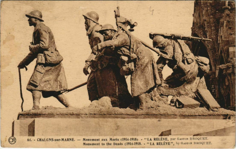 Carte postale ancienne Chalons-sur-Marne - Monument aux Morts (1914-1918)