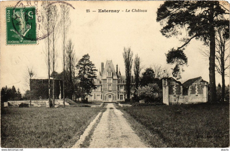 Carte postale ancienne Esternay - Le Chateau à Esternay