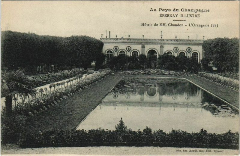 Carte postale ancienne Epernay Illustré - Hotels de Mm. Chandon à Épernay