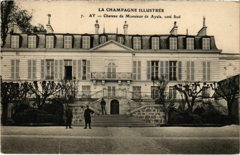 Carte postale ancienne Ay - Chateau de Monsieur de Ayala