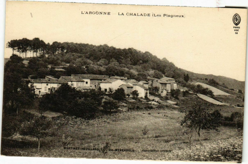 Carte postale ancienne L'Argonne - La Chalade