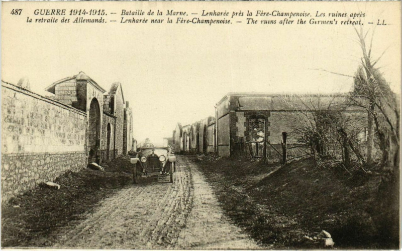 Carte postale ancienne Guerre - Bataille de la Marne