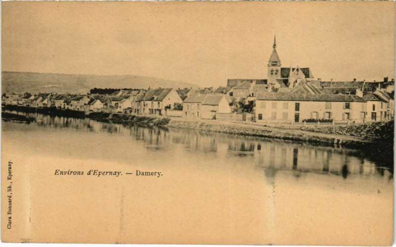 Carte postale ancienne Env. d'Epernay - Damery à Damery