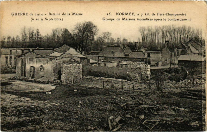 Carte postale ancienne Guerre - Bataille de la Marne