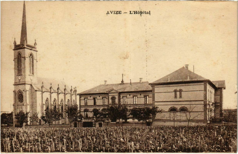 Carte postale ancienne Avize - L'Hopital à Avize