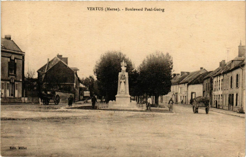Carte postale ancienne Vertus Boulevard Paul-Goerg