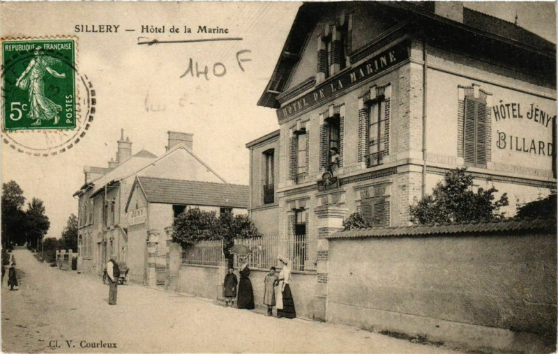 Carte postale ancienne Sillery Hotel de la Marine à Sillery