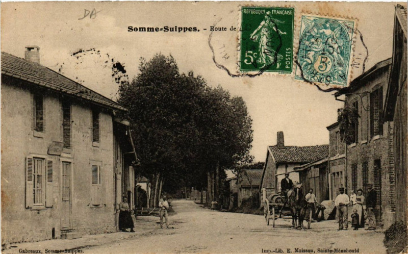 Carte postale ancienne Somme Suippes à Suippes
