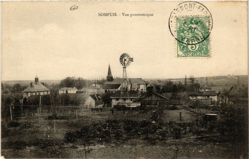 Carte postale ancienne Sompuis-Vue panoramique à Sompuis
