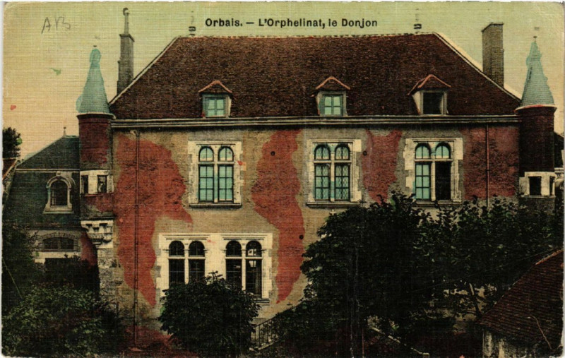 Carte postale ancienne Orbais-L'Orphelinat le Donjon