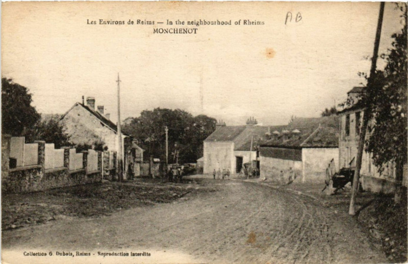 Carte postale ancienne Les Env. de Reims Monchenot à Reims