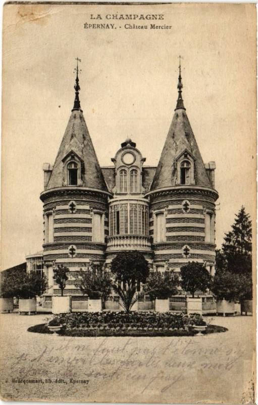 Carte postale ancienne Epernay-Chateau Mercier à Épernay