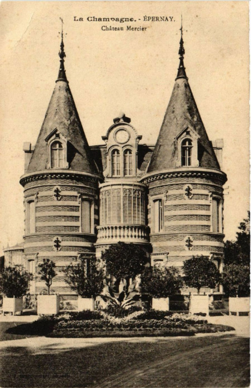 Carte postale ancienne Epernay-Chateau Mercier à Épernay