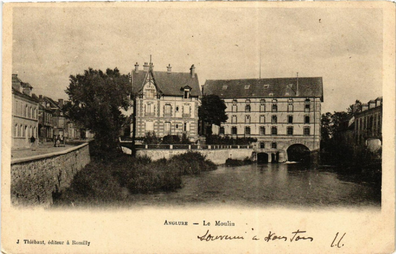 Carte postale ancienne Anglure-Le Moulin à Anglure