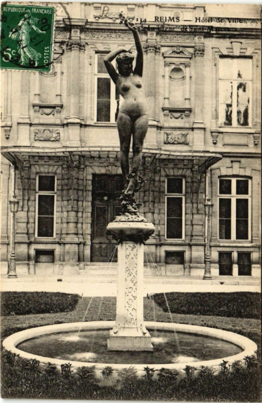 Carte postale ancienne Reims Hotel de Ville à Reims