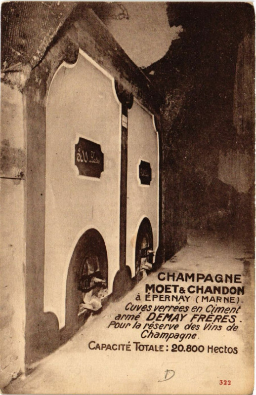 Carte postale ancienne Epernay Champagne Moet & Chandon à Épernay