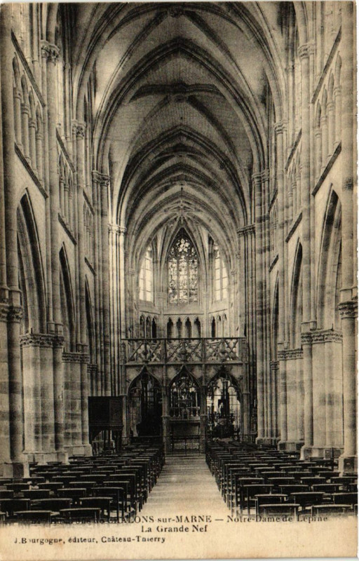 Carte postale ancienne Chalons sur Marne Notre-Dame de Lepine