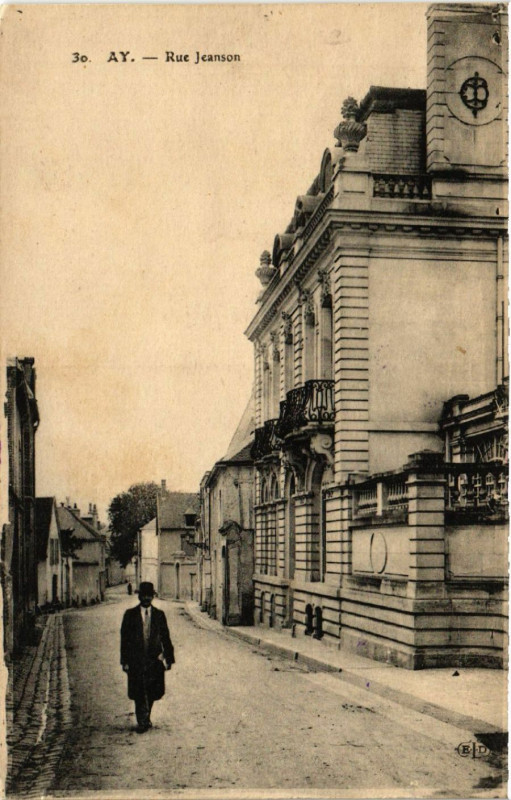 Carte postale ancienne Ay Rue Jeanson