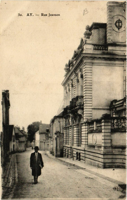 Carte postale ancienne Ay Rue Jeanson