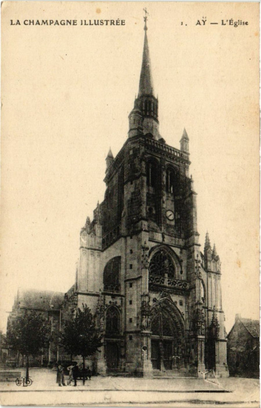 Carte postale ancienne Ay L'Eglise