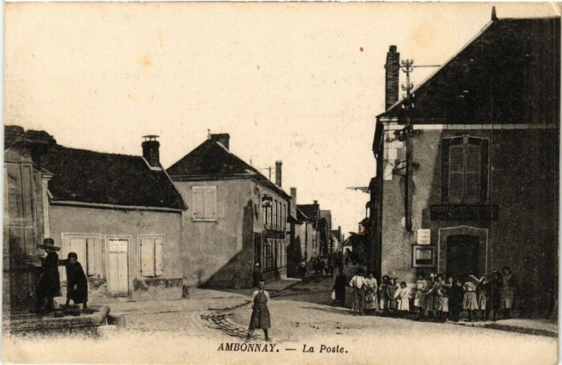 Carte postale ancienne Ambonnay La Poste à Ambonnay