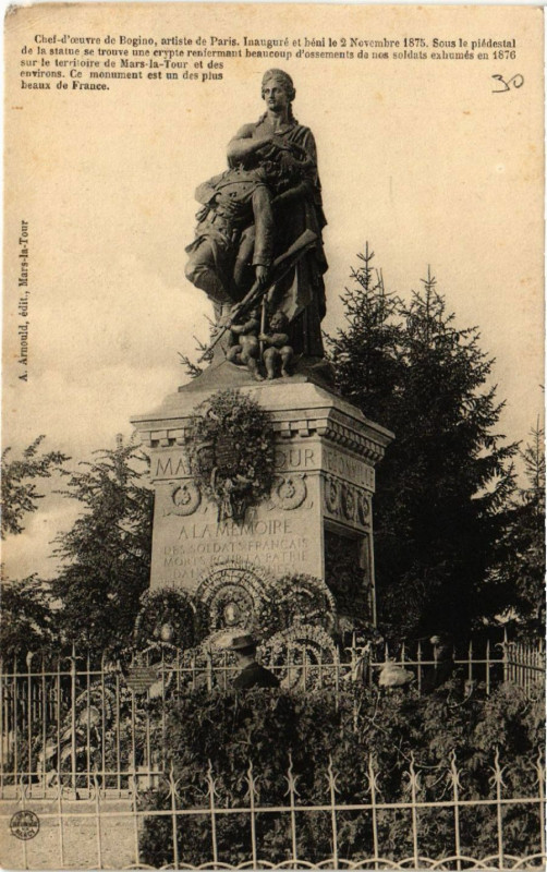 Carte postale ancienne A la memoire des soldats francais