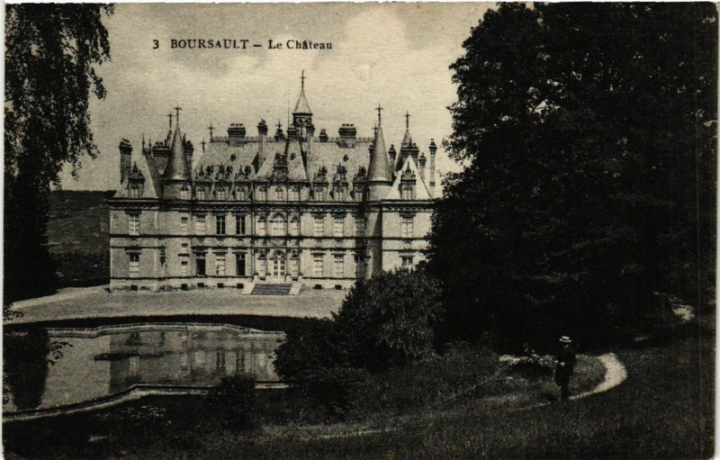 Carte postale ancienne Boursault Le Chateau à Boursault
