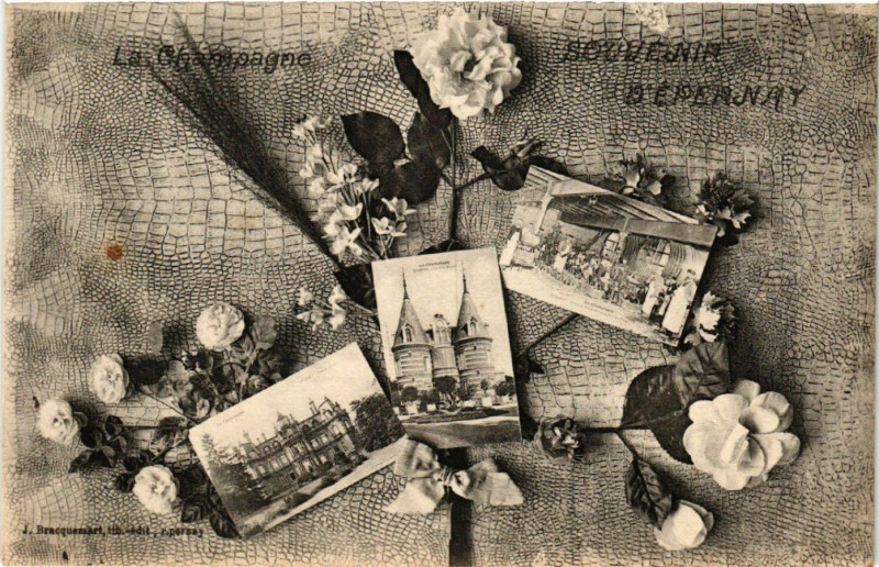 Carte postale ancienne Souvenir d' Epernay à Épernay