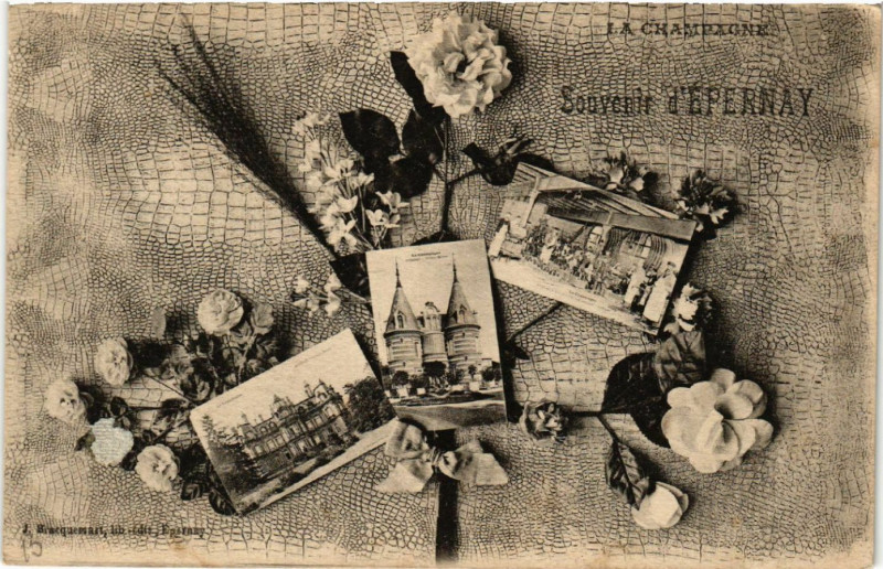 Carte postale ancienne Souvenir d' Epernay à Épernay