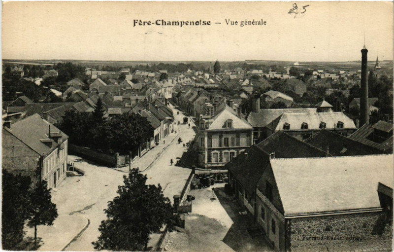 Carte postale ancienne Fere-Champenoise Vue générale à Fère-Champenoise