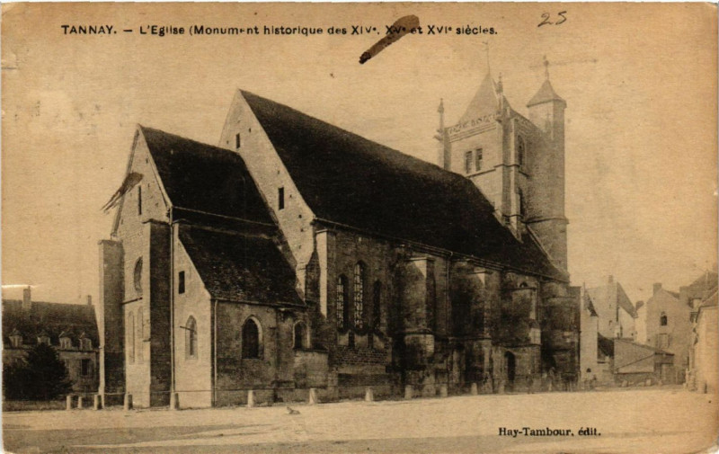 Carte postale ancienne Tannay L'Eglise