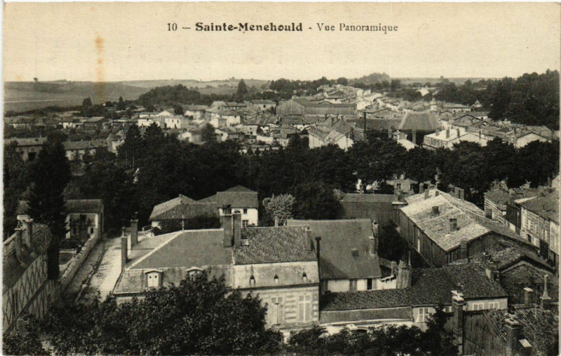 Carte postale ancienne Sainte-Menehould Vue Panoramique à Sainte-Menehould