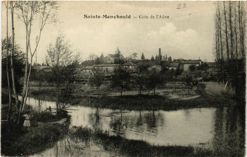 Carte postale ancienne Sainte-Menehould Coin de l'Auve à Sainte-Menehould