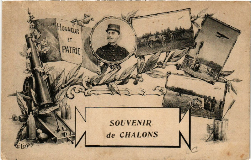 Carte postale ancienne Souvenir de Chalons