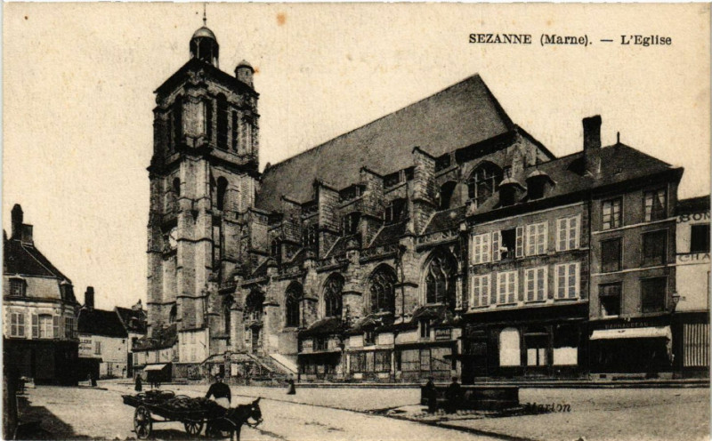 Carte postale ancienne Sezanne L'Eglise à Sézanne