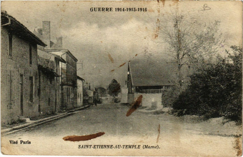 Carte postale ancienne Saint-Etienne au Temple