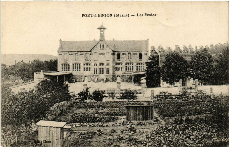 Carte postale ancienne Port-a-Binson Les Ecoles
