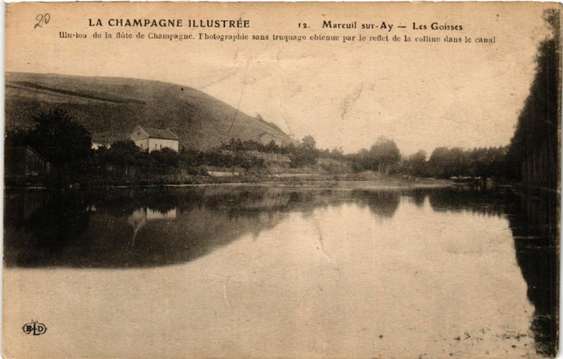 Carte postale ancienne Mareuil sur Ay Les Goisses à Isse