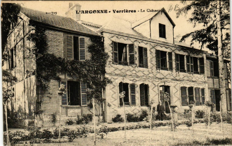 Carte postale ancienne L'Argonne Verrieres Le Chateau à Verrières