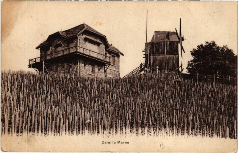 Carte postale ancienne Dans la Marne