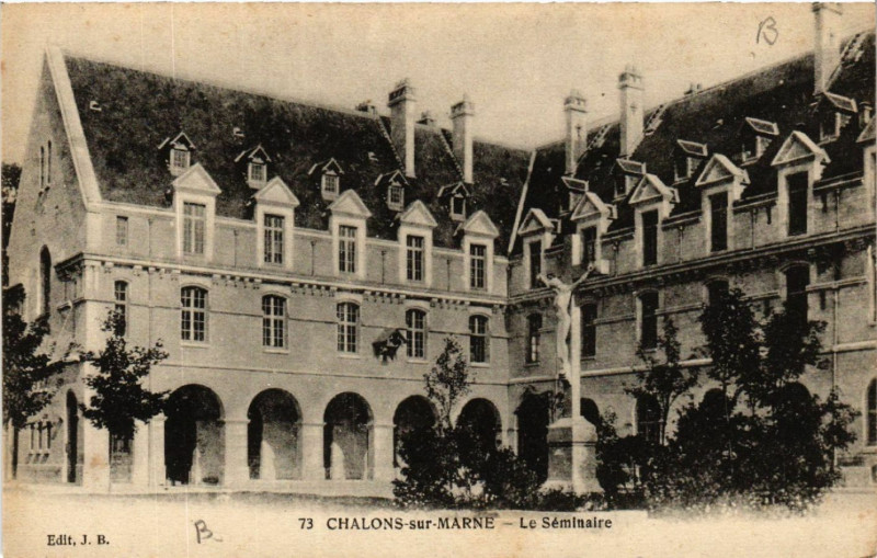 Carte postale ancienne Chalons sur Marne Le Seminaire