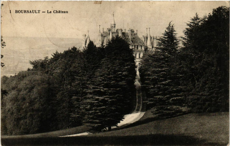 Carte postale ancienne Boursault Le Chateau à Boursault