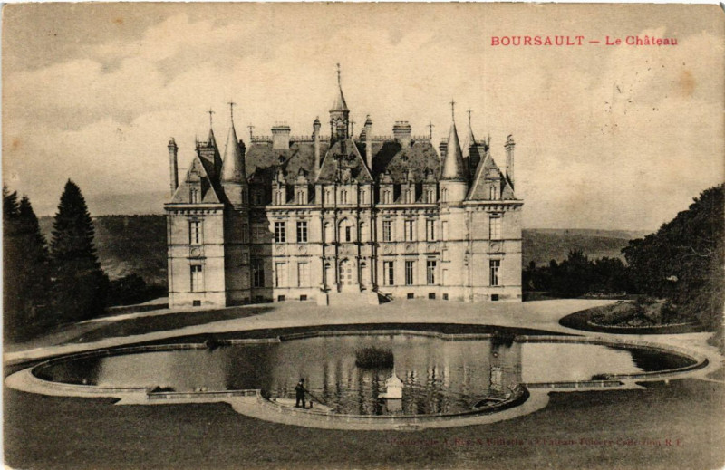 Carte postale ancienne Boursault Le Chateau à Boursault