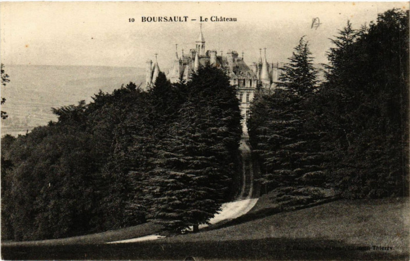 Carte postale ancienne Boursault Le Chateau à Boursault