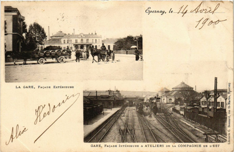 Carte postale ancienne La Gare - Facade Exterieure