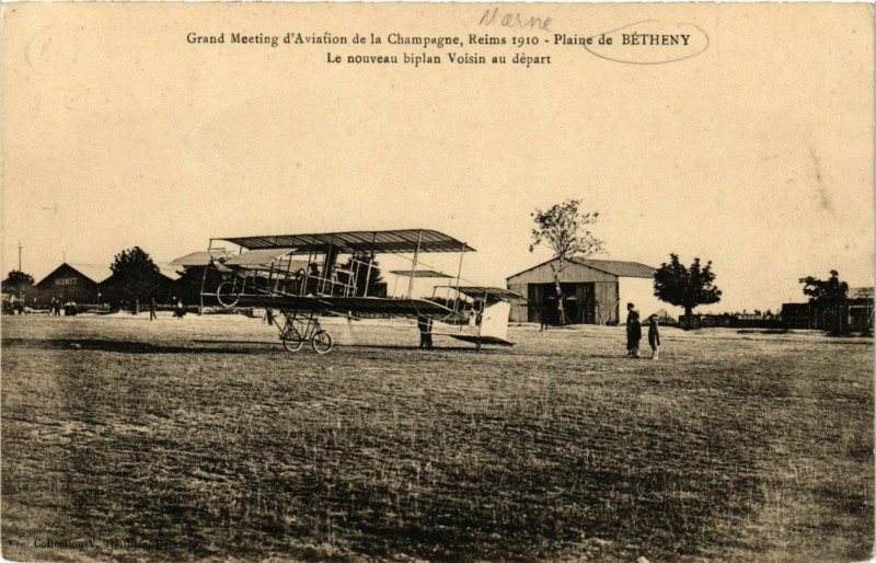 Carte postale ancienne Plaine de Betheny à Bétheny