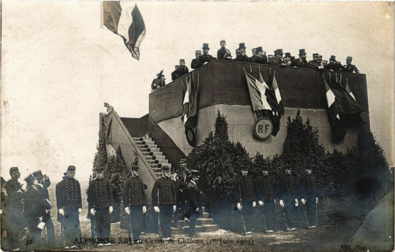 Carte postale ancienne Camp de Chalons