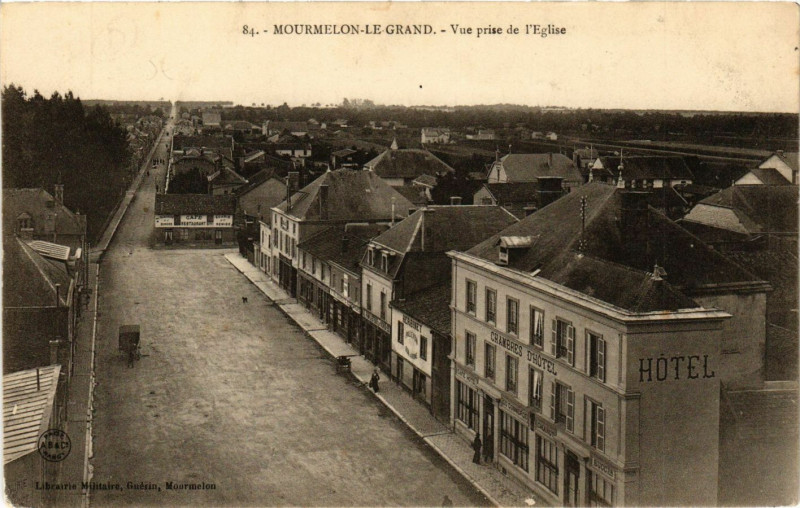 Carte postale ancienne Mourmelon-le-Grand - Vue prise de l'Eglise à Mourmelon-le-Grand